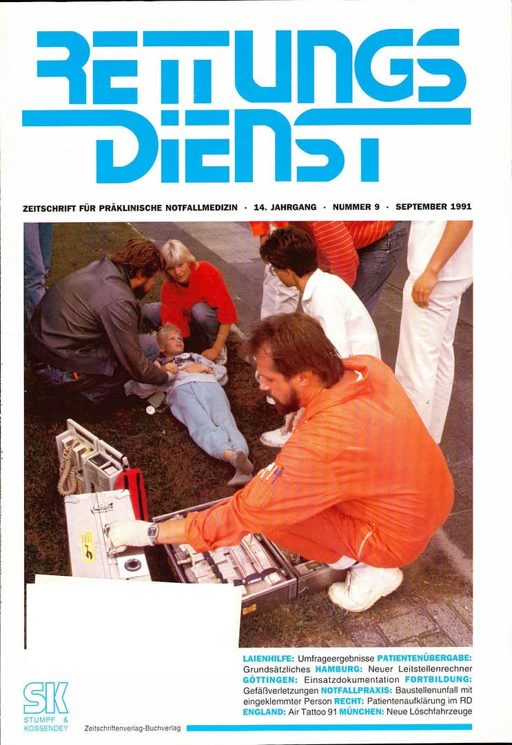 RETTUNGSDIENST 09/1991