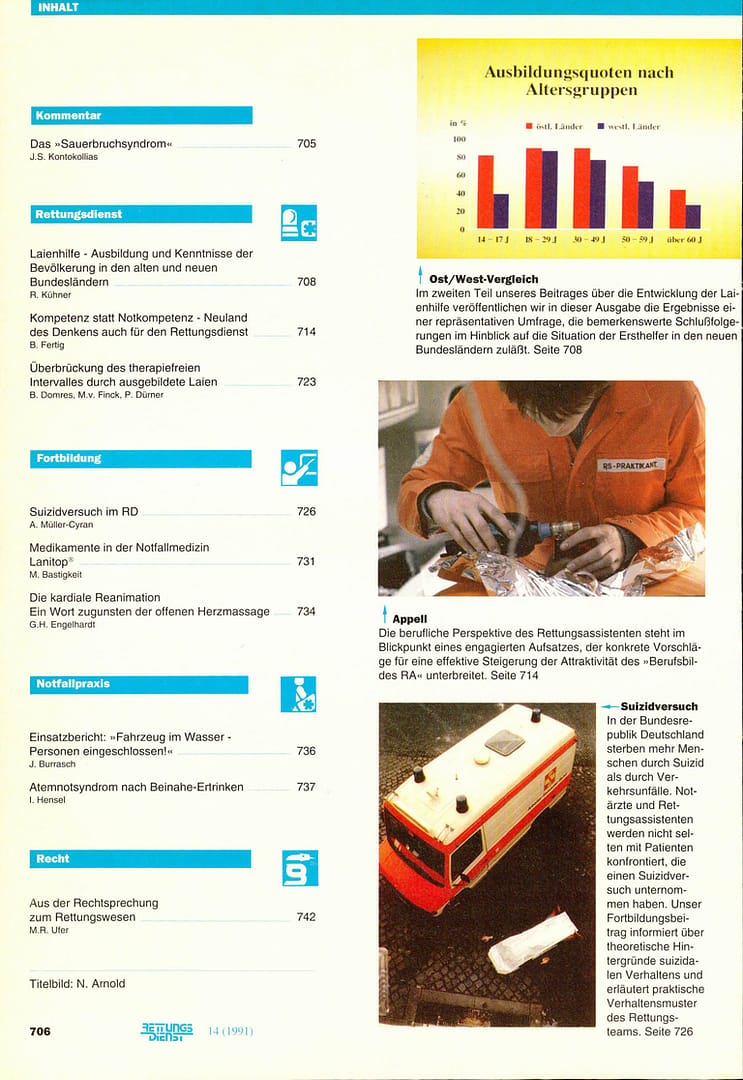 RETTUNGSDIENST 11/1991