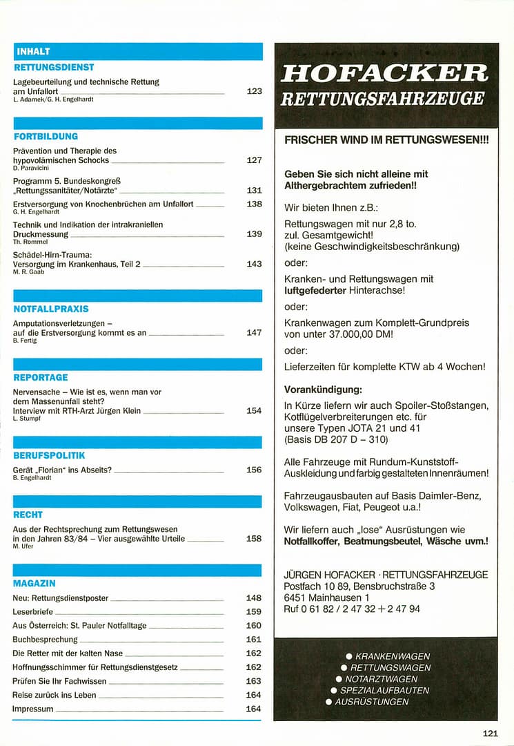 RETTUNGSDIENST 03/1985