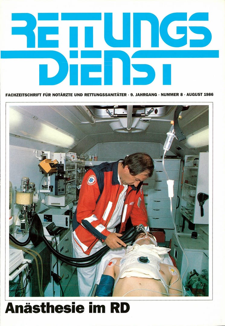 RETTUNGSDIENST 08/1986
