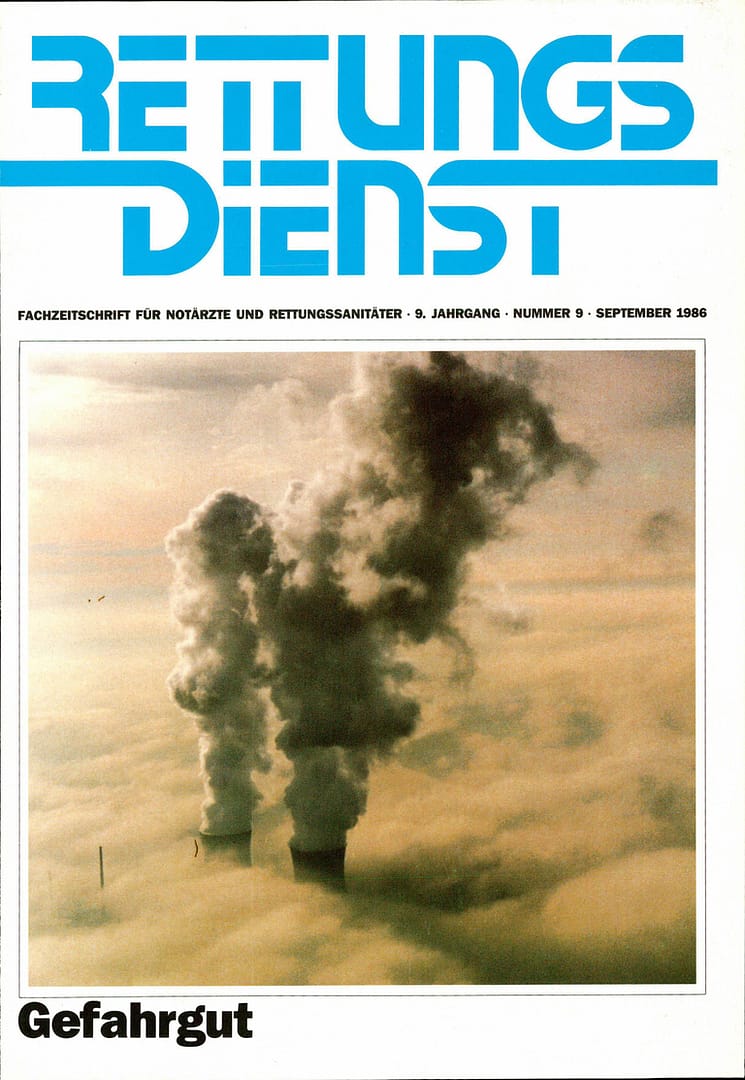 RETTUNGSDIENST 09/1986