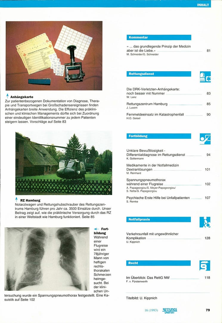 RETTUNGSDIENST 02/1993