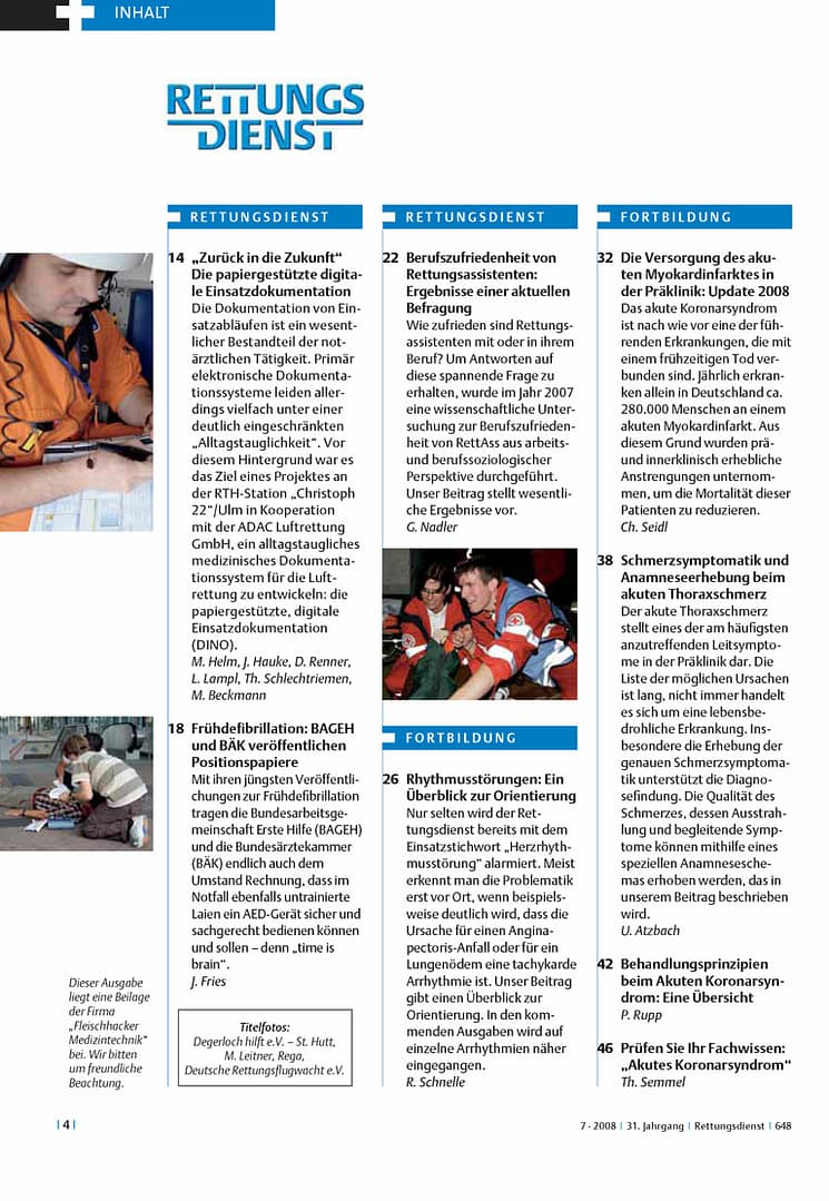 RETTUNGSDIENST 07/2008