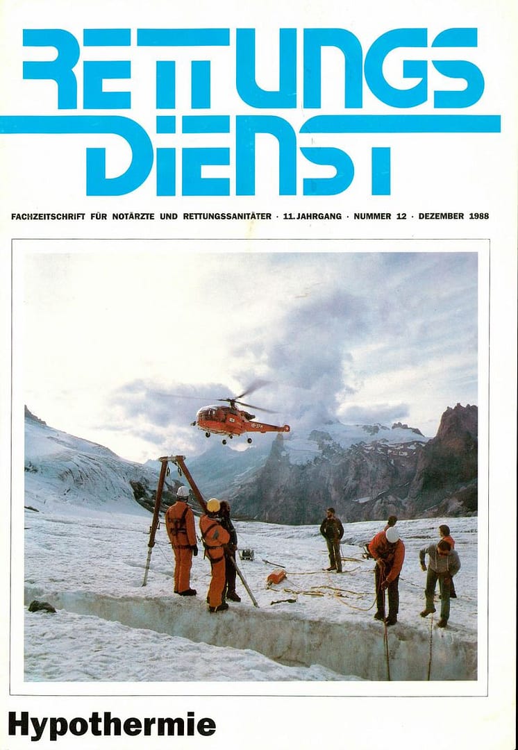 RETTUNGSDIENST 12/1988