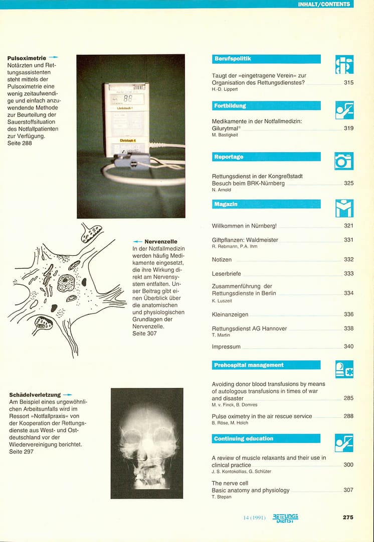 RETTUNGSDIENST 05/1991