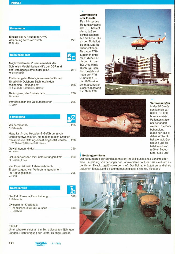RETTUNGSDIENST 05/1990