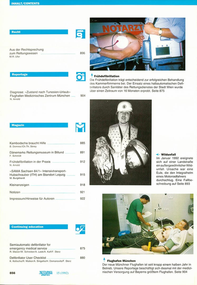 RETTUNGSDIENST 12/1992