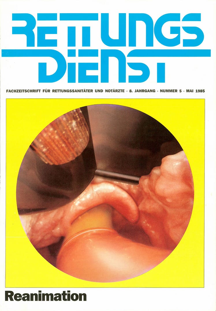 RETTUNGSDIENST 05/1985