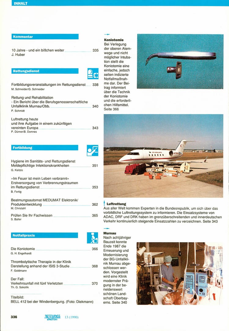 RETTUNGSDIENST 06/1990