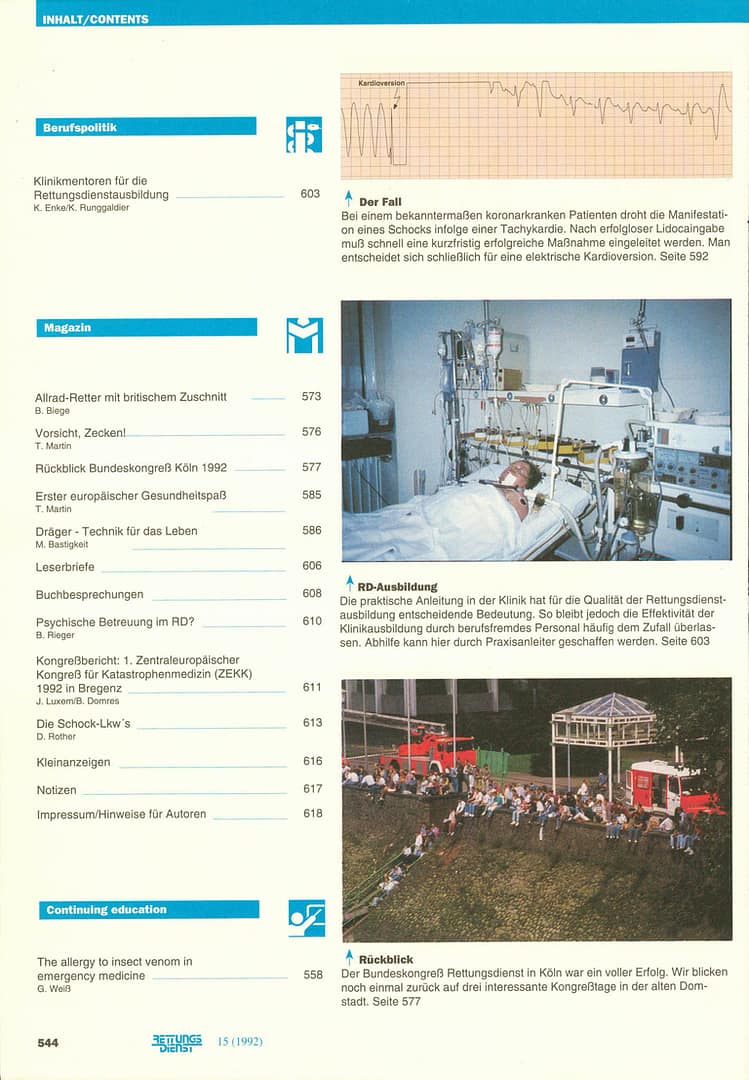 RETTUNGSDIENST 08/1992