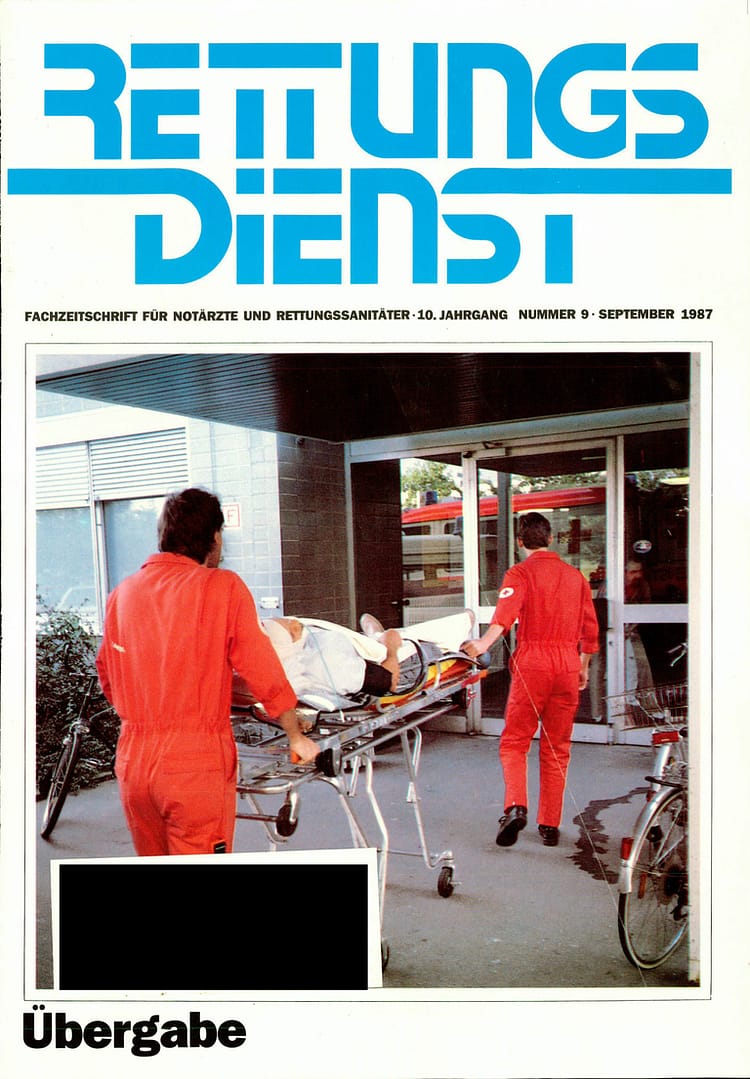 RETTUNGSDIENST 09/1987