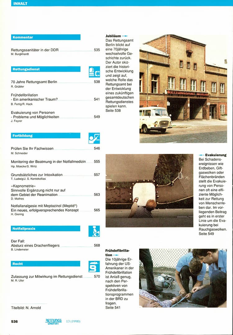 RETTUNGSDIENST 09/1990