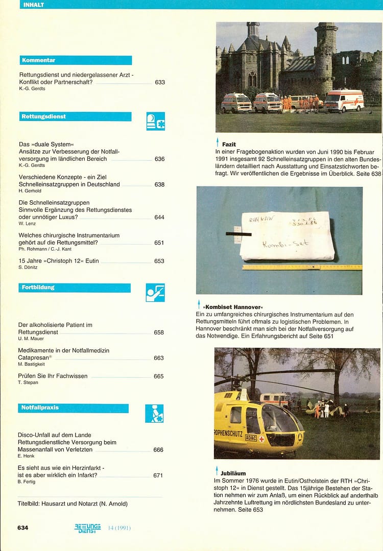 RETTUNGSDIENST 10/1991