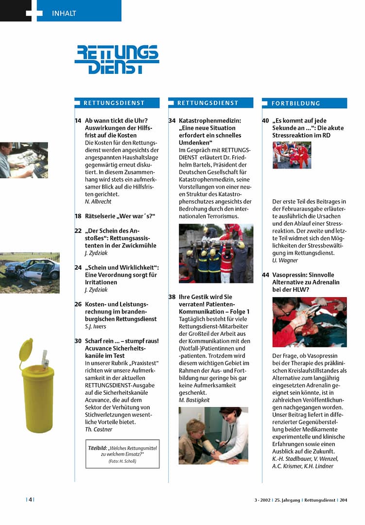 RETTUNGSDIENST 03/2002