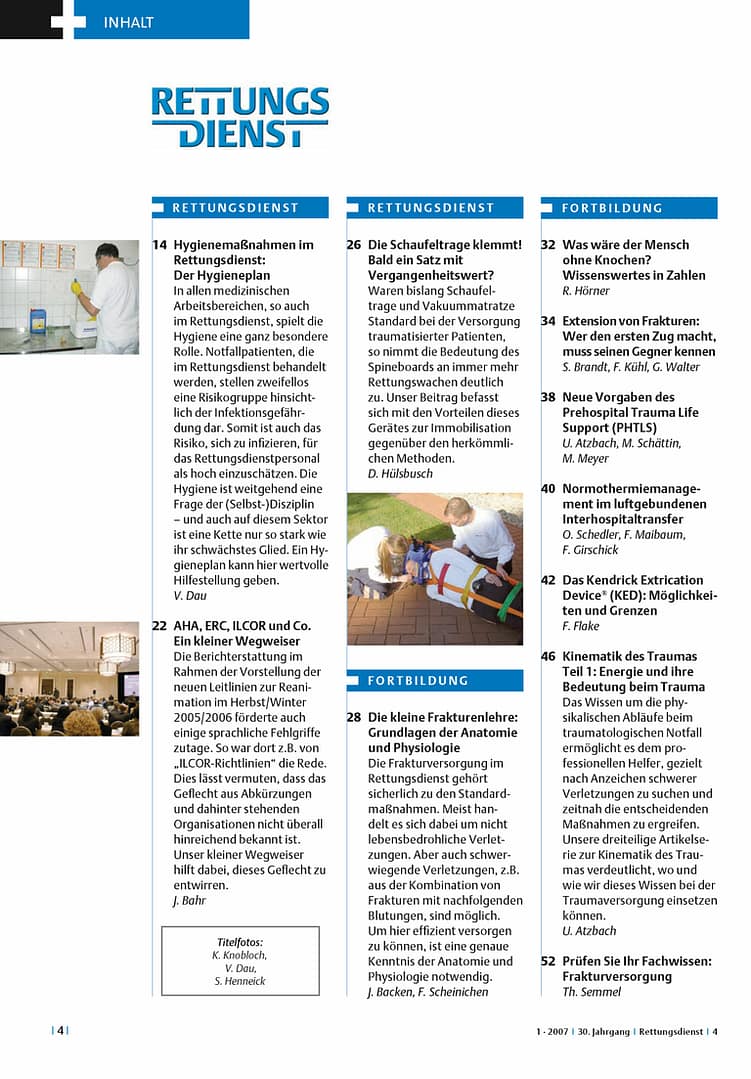 RETTUNGSDIENST 01/2007