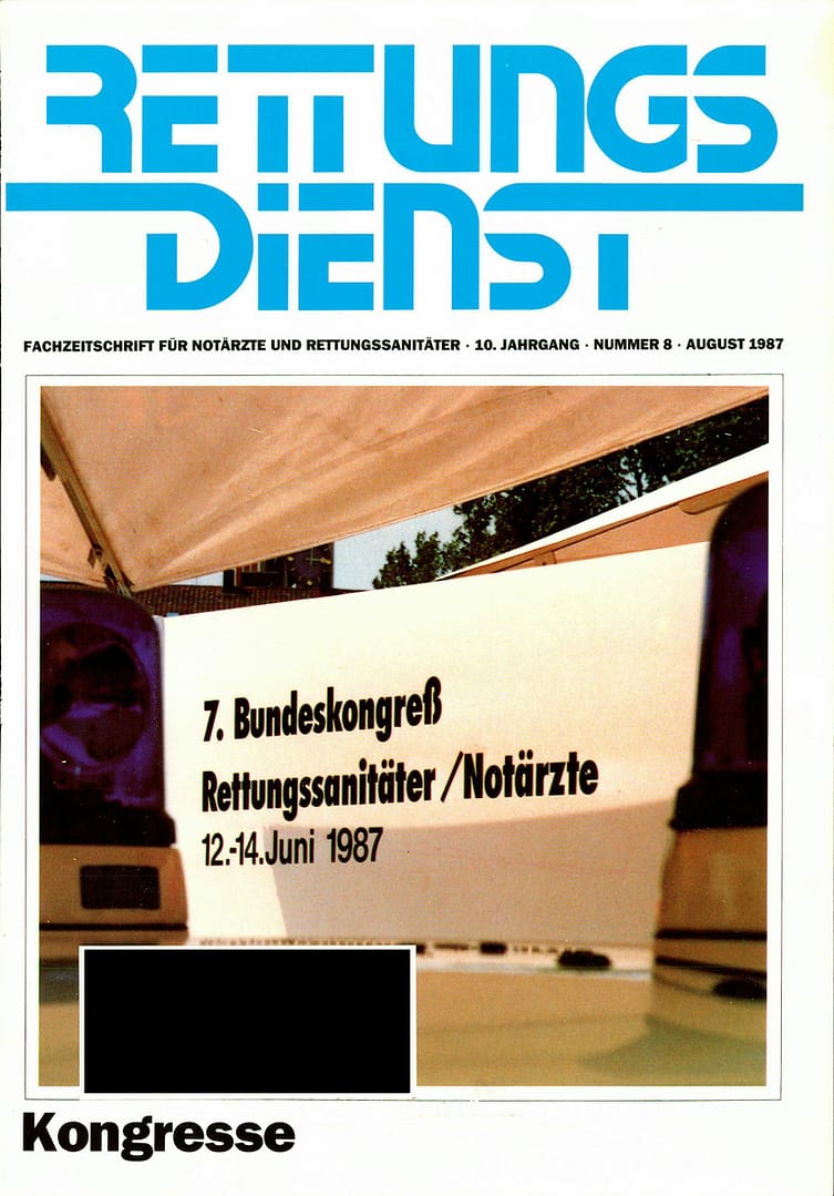 RETTUNGSDIENST 08/1987
