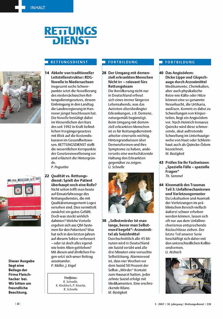RETTUNGSDIENST 03/2007