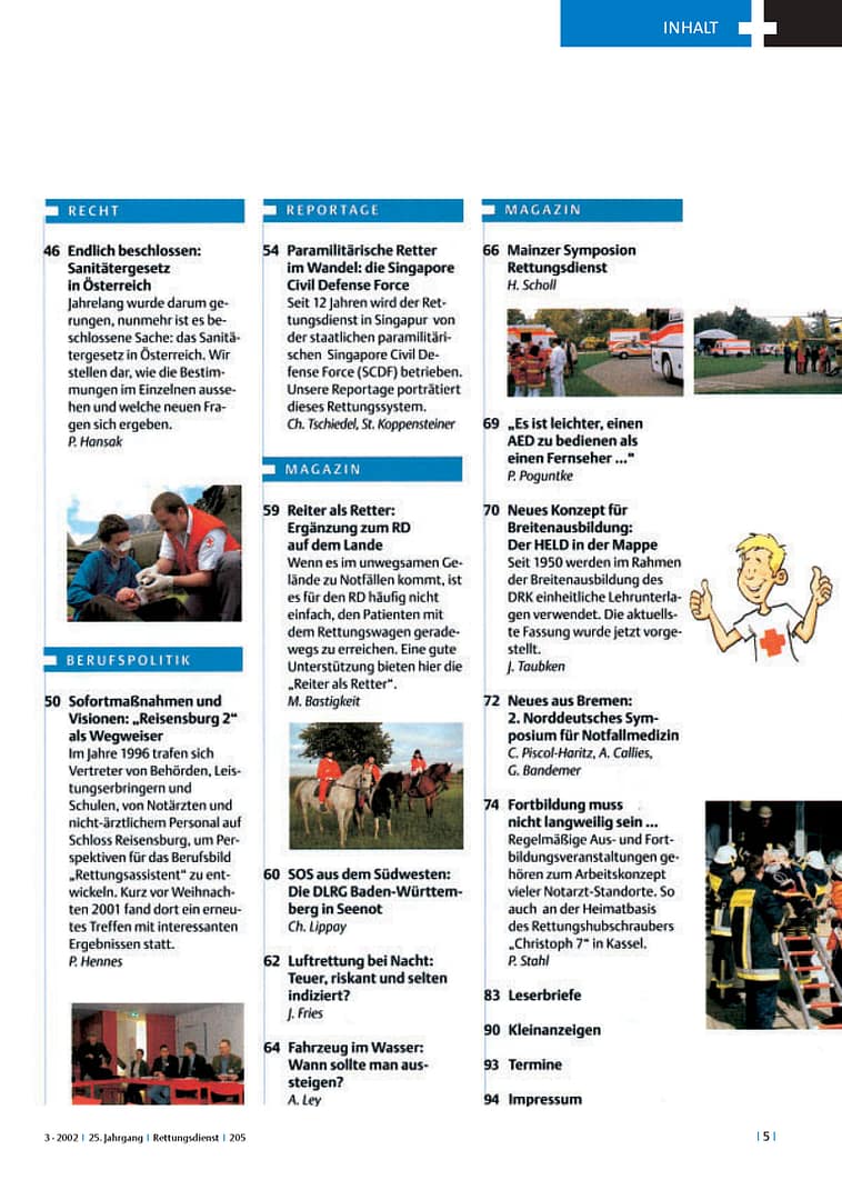 RETTUNGSDIENST 02/2002