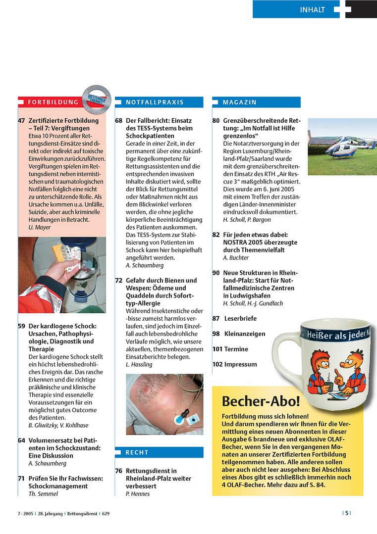 RETTUNGSDIENST 07/2005