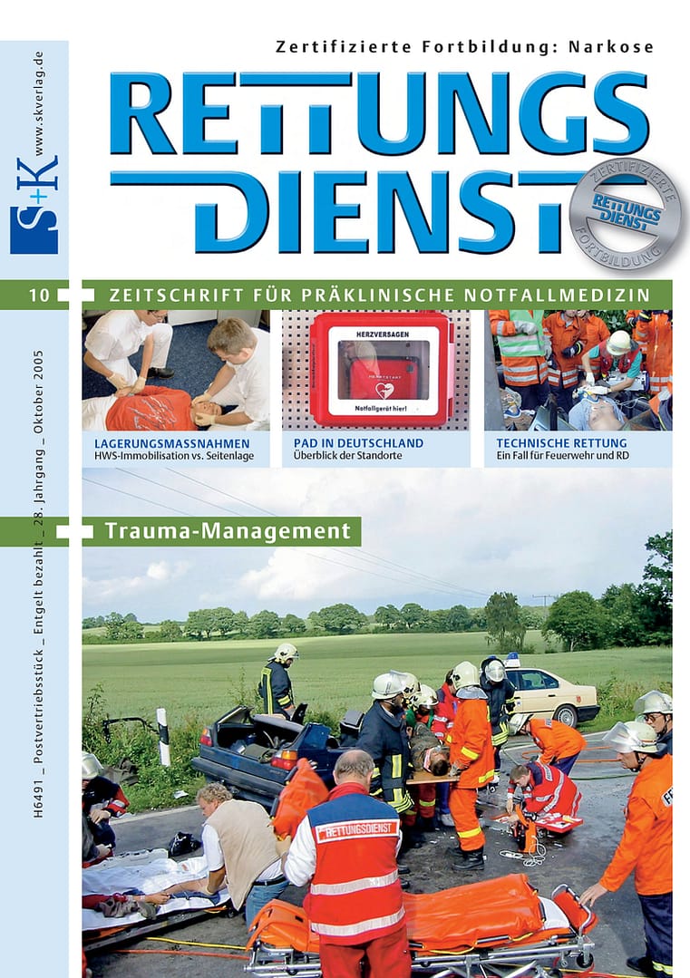 RETTUNGSDIENST 10/2005