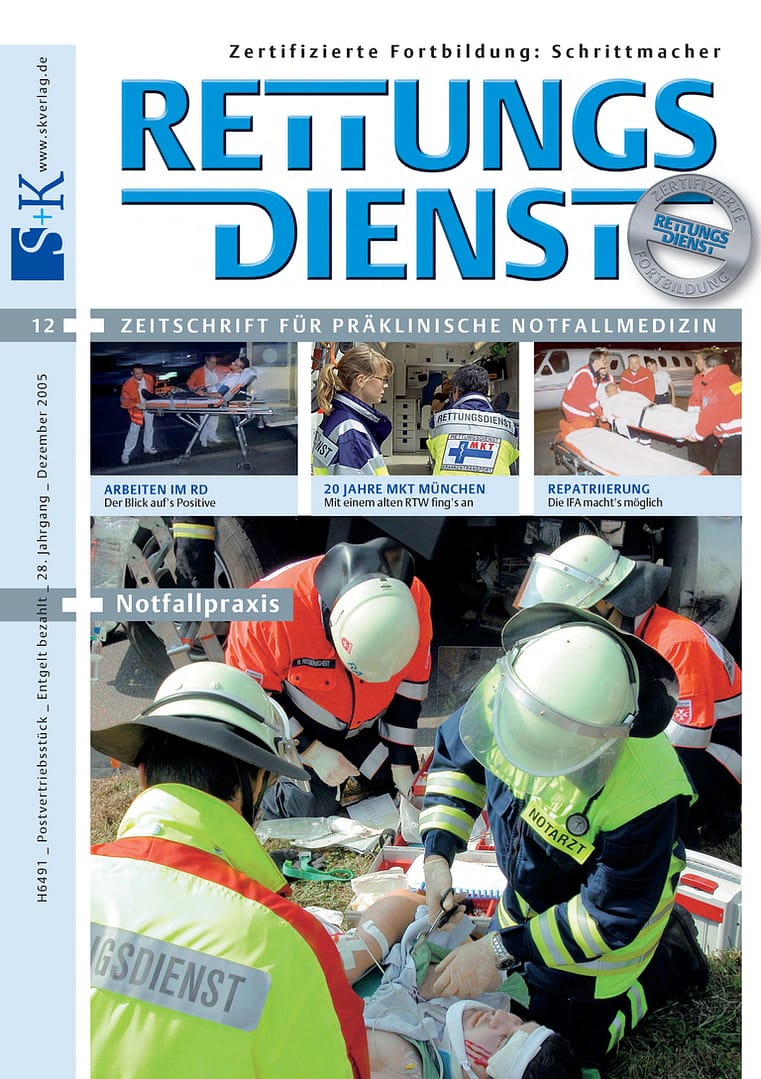 RETTUNGSDIENST 12/2005