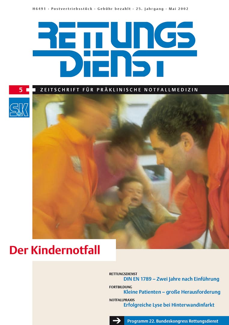 RETTUNGSDIENST 05/2002