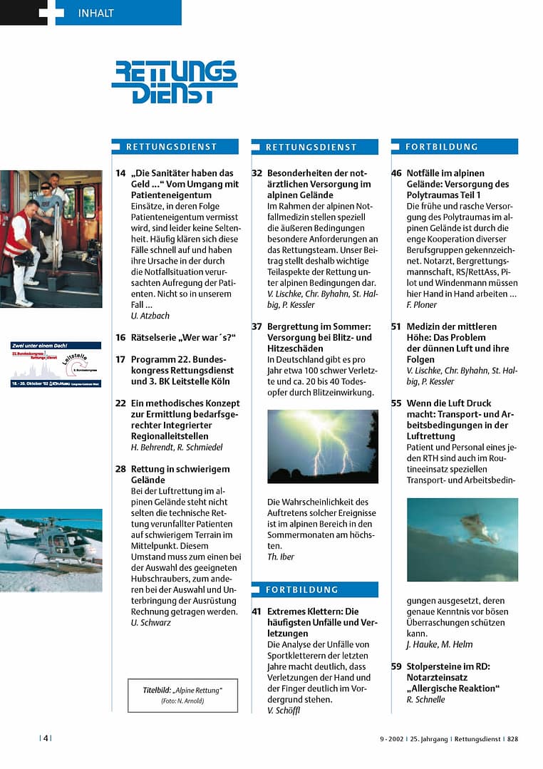 RETTUNGSDIENST 09/2002
