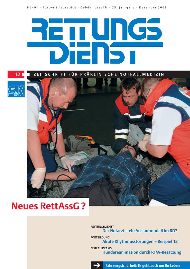 RETTUNGSDIENST 12/2002