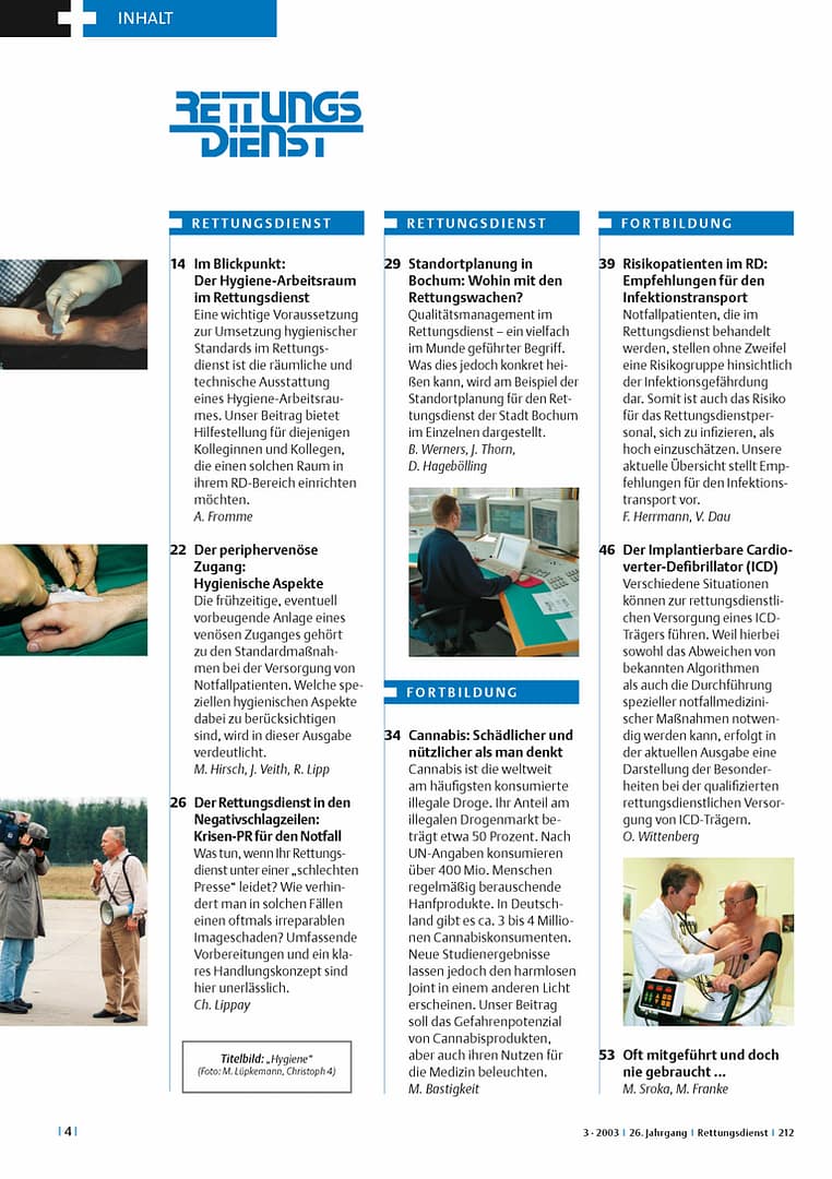 RETTUNGSDIENST 03/2003