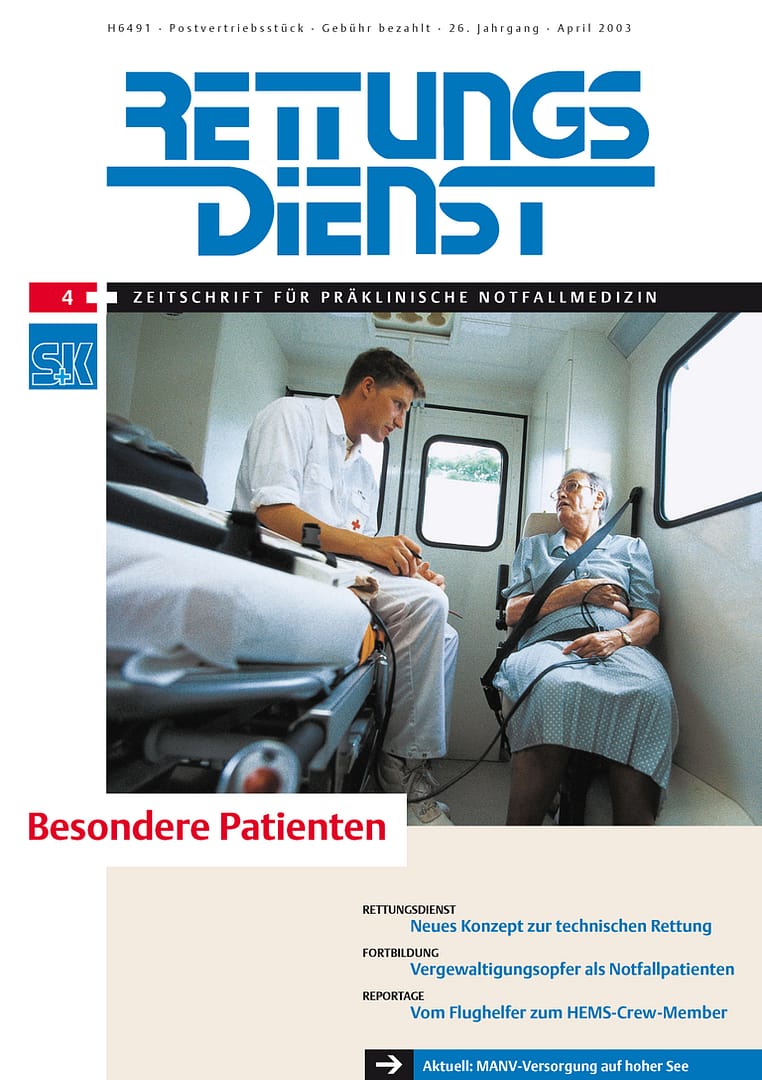 RETTUNGSDIENST 04/2003