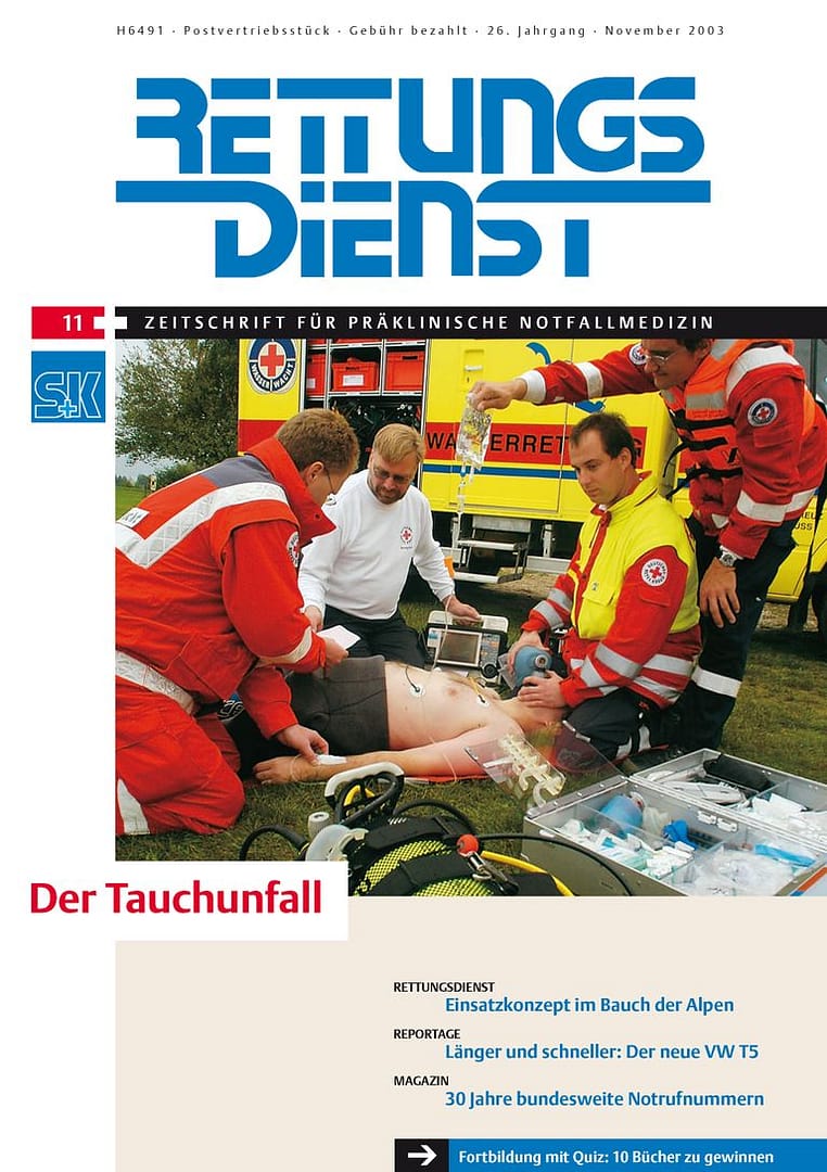 RETTUNGSDIENST 11/2003