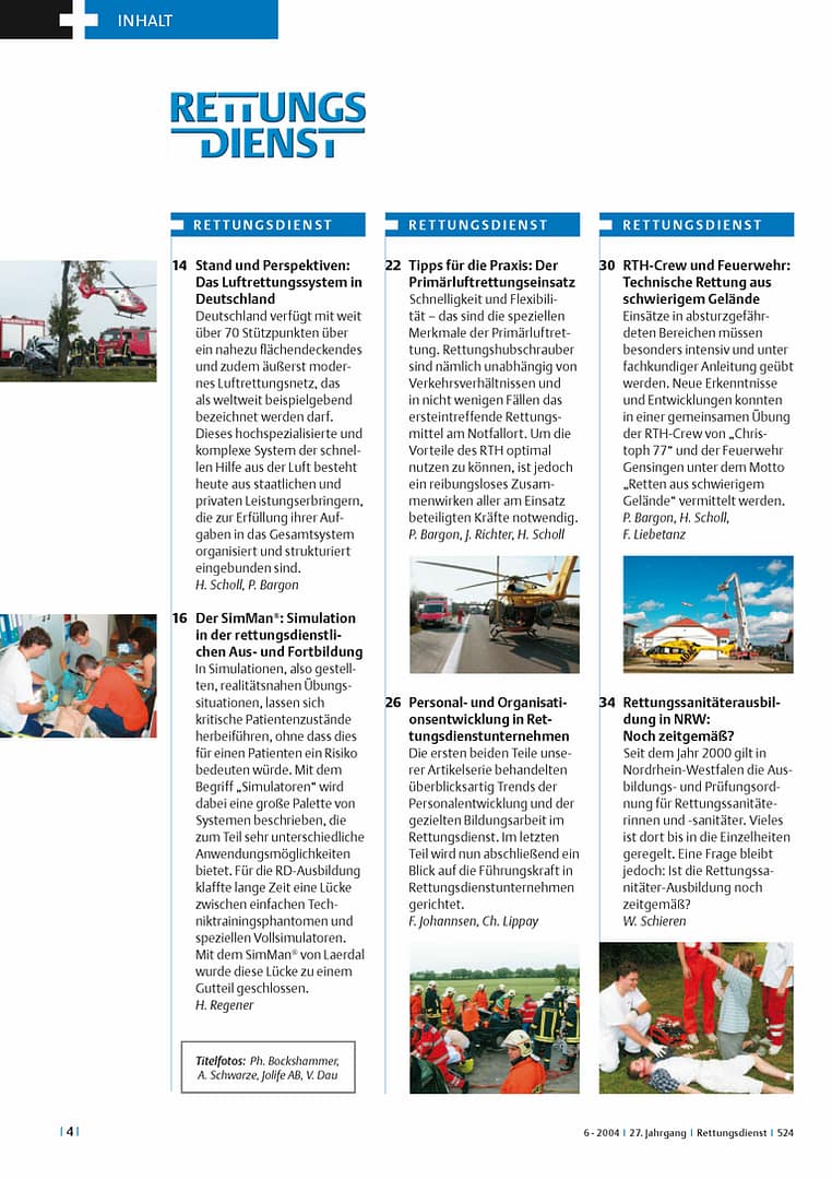 RETTUNGSDIENST 06/2004