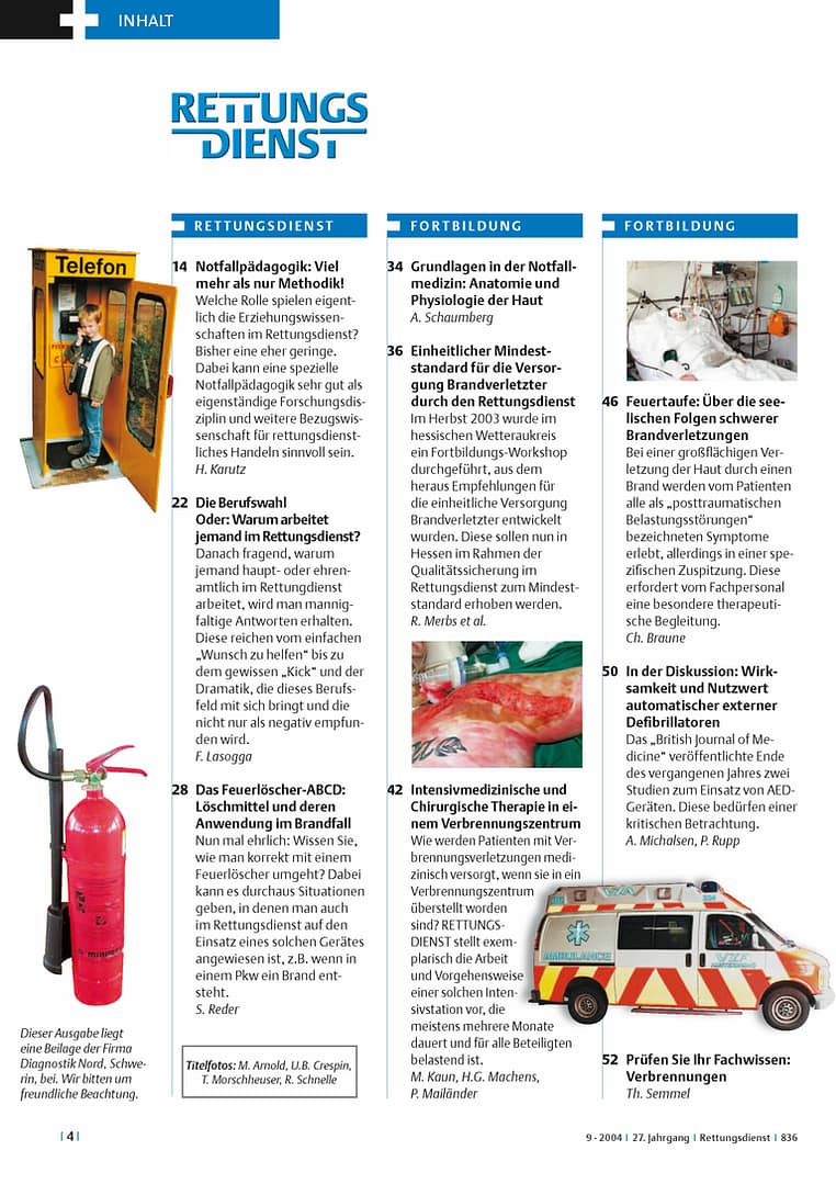 RETTUNGSDIENST 09/2004