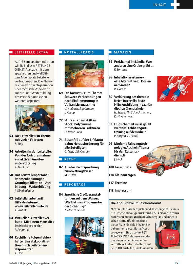 RETTUNGSDIENST 09/2004