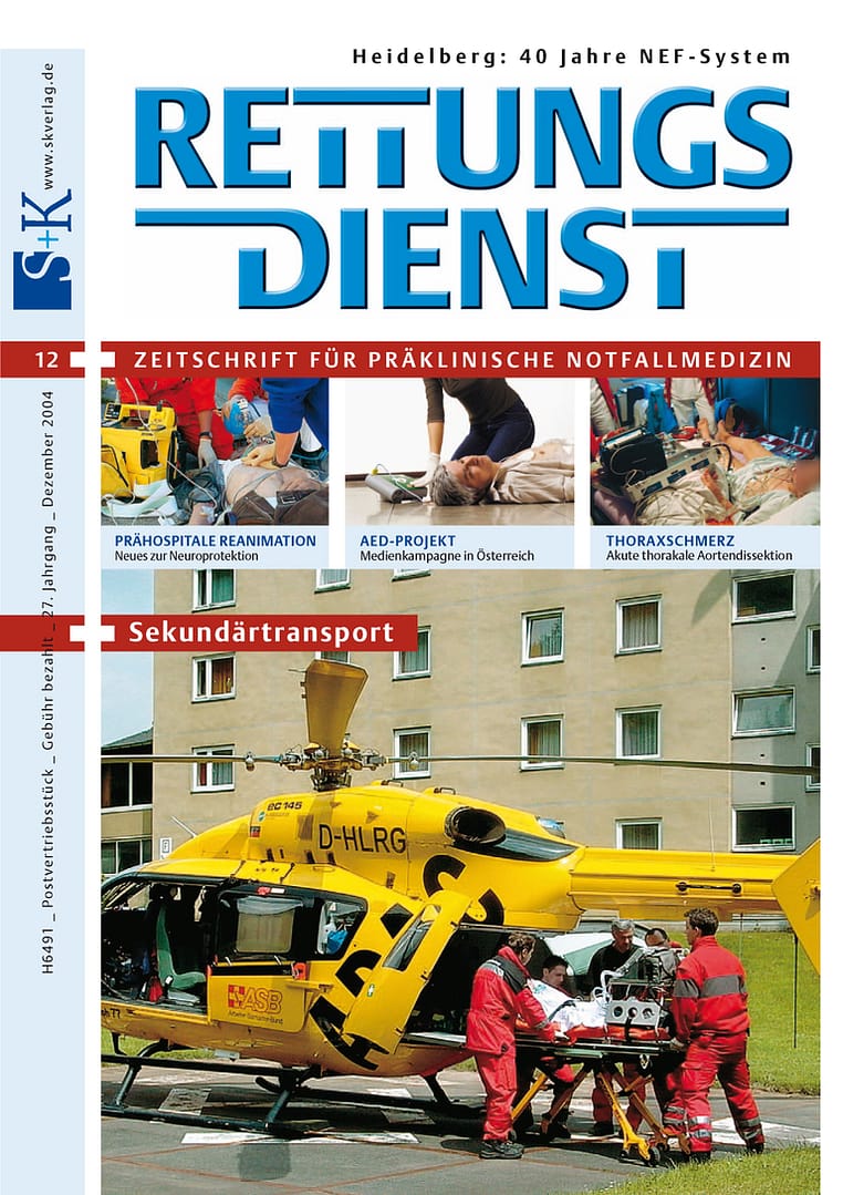 RETTUNGSDIENST 12/2004