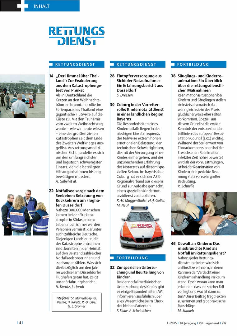 RETTUNGSDIENST 03/2005