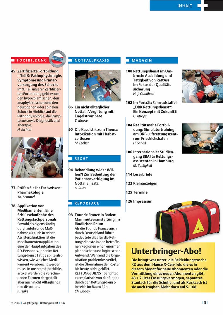 RETTUNGSDIENST 09/2005
