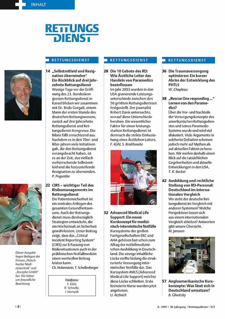 RETTUNGSDIENST 06/2007
