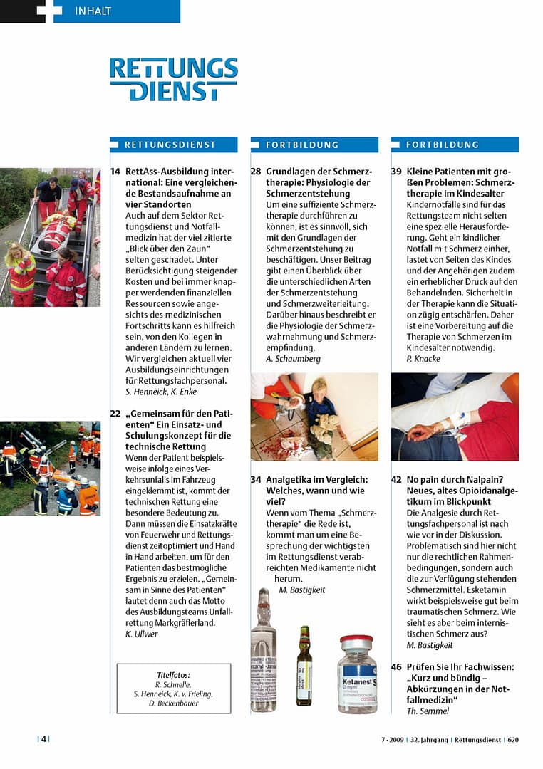 RETTUNGSDIENST 07/2009