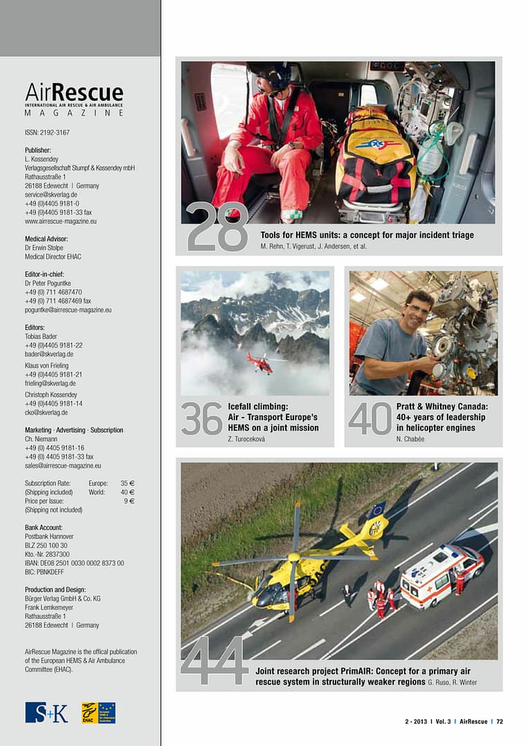 AirRescue Magazine - MEDICAL CARE 1