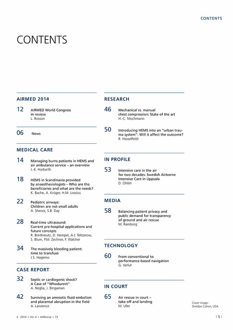 AirRescue Magazine - MEDICAL CARE 2
