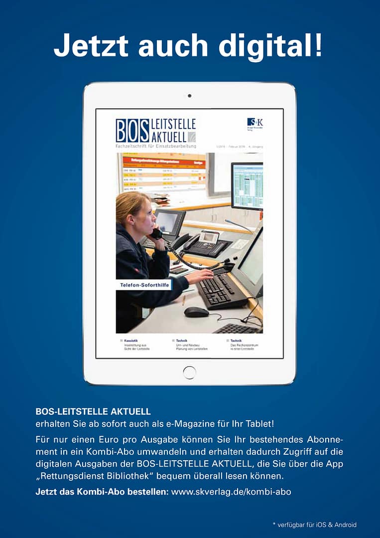 BOS LEITSTELLE AKTUELL 1/2016 - Zusammenarbeit und Kooperation