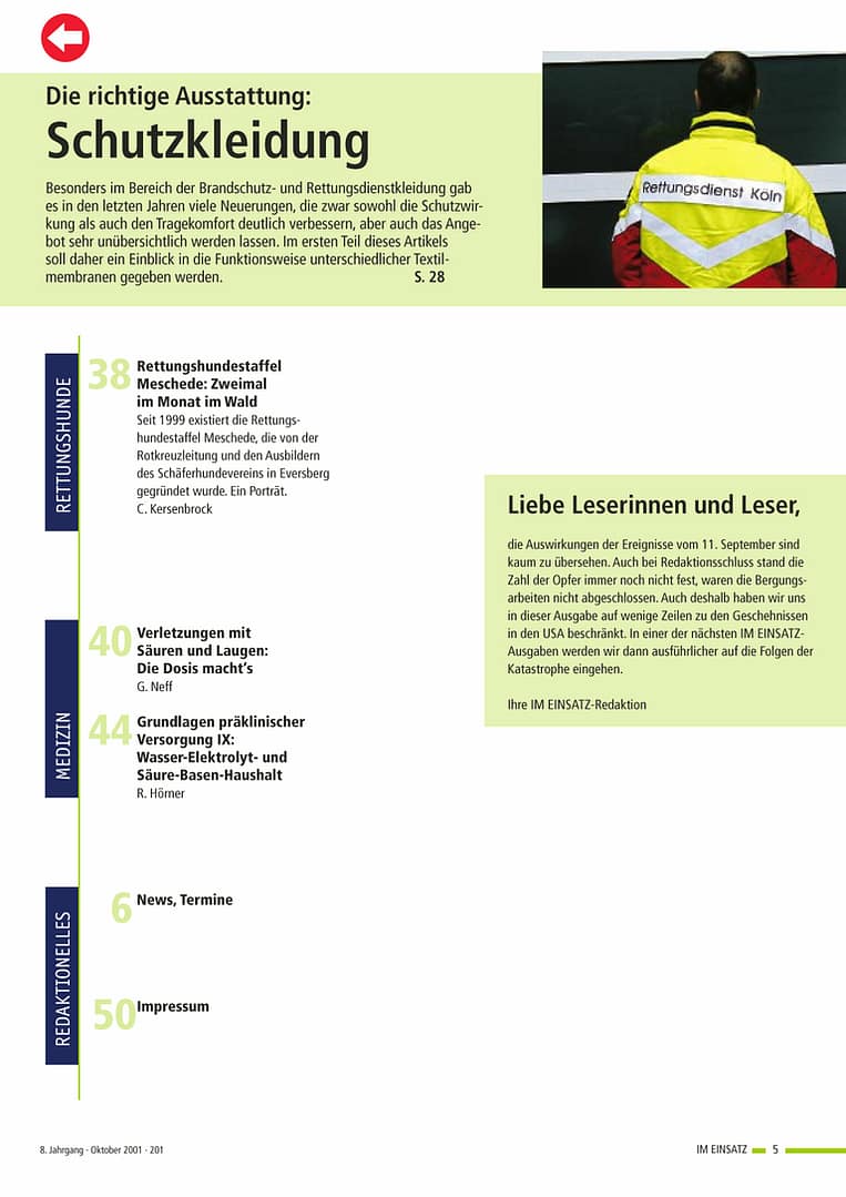 IM EINSATZ 04/2001