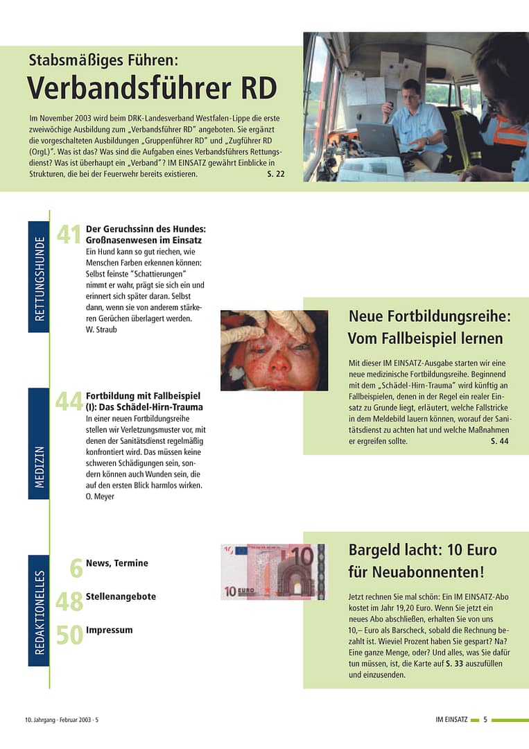 IM EINSATZ 01/2003