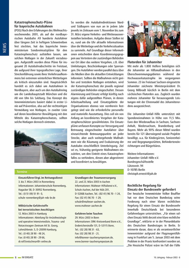 IM EINSATZ 01/2003