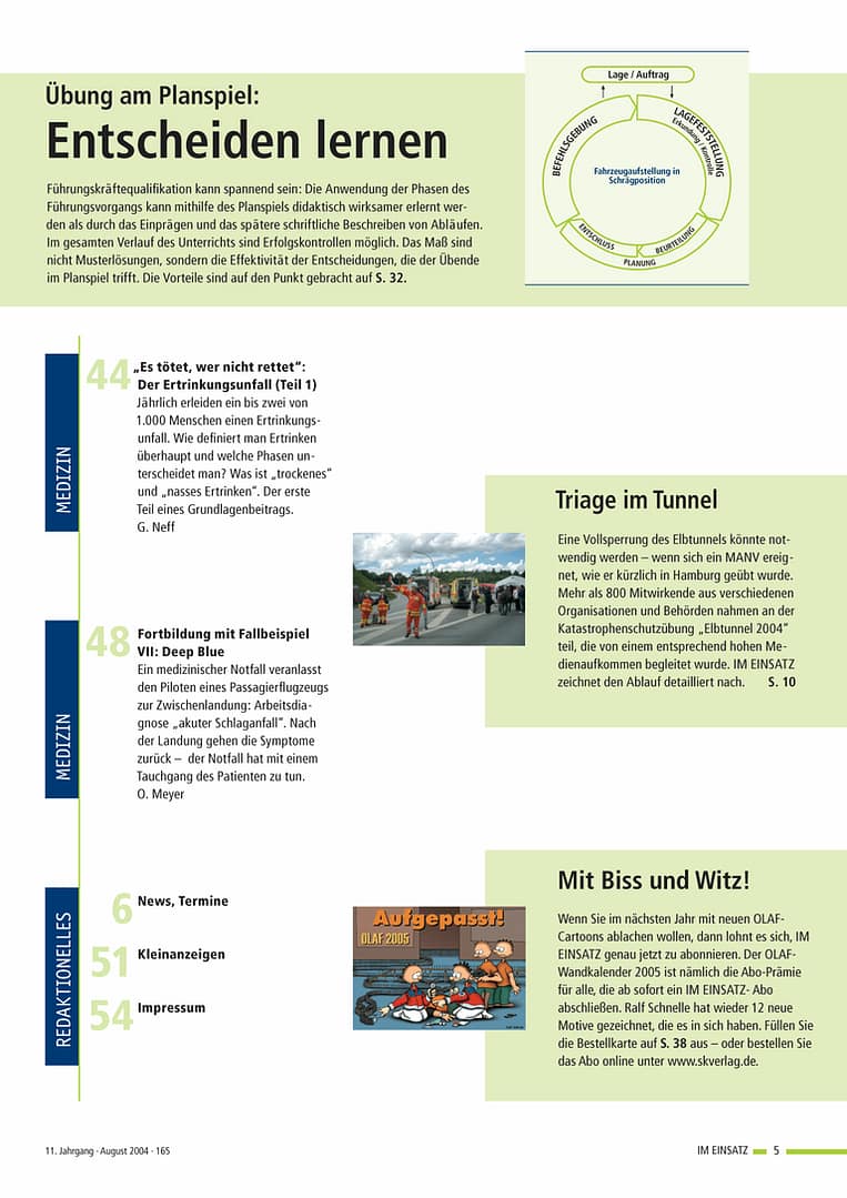 IM EINSATZ 04/2004 - Lifesaving im Verbund