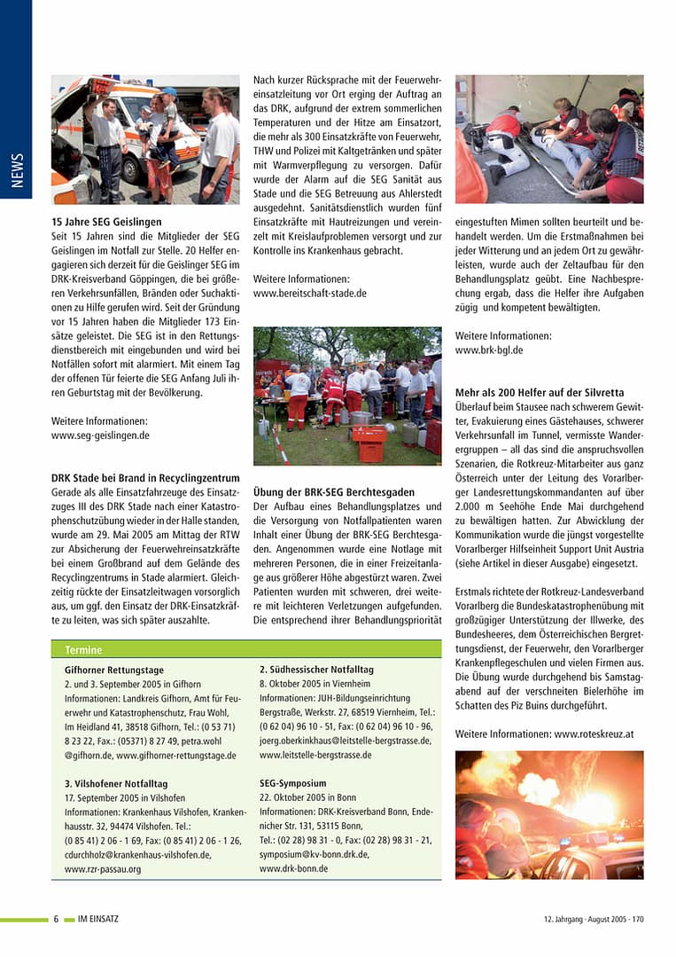 IM EINSATZ 05/2005 - Weltjugendtag in Köln