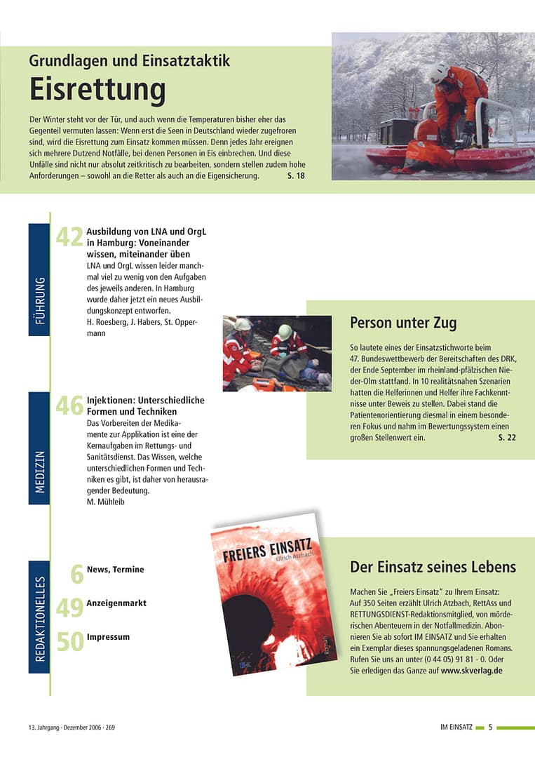 IM EINSATZ 06/2006 - Ausstattung