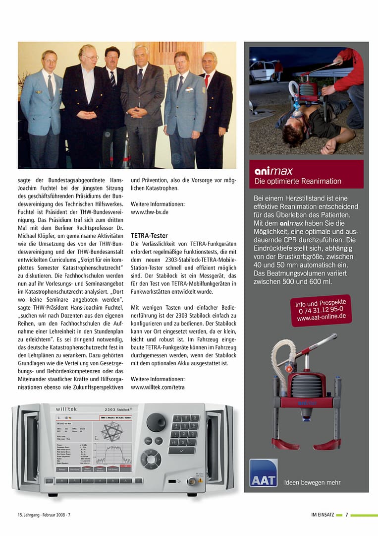 IM EINSATZ 01/2008 - Viele Diskussionen, viele Entwürfe