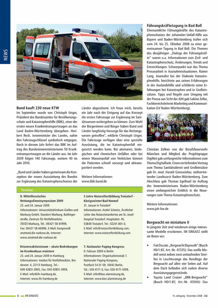 IM EINSATZ 06/2008 - Bergwacht